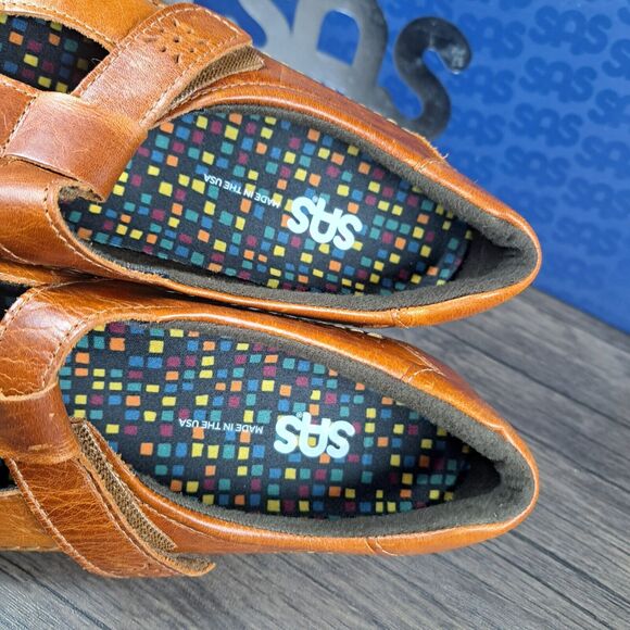 SAS Willow Chestnut Slip On Hook&Loop Tripad Comfort Shoes Women's Sz 9 N (VGC) - Picture 8 of 11